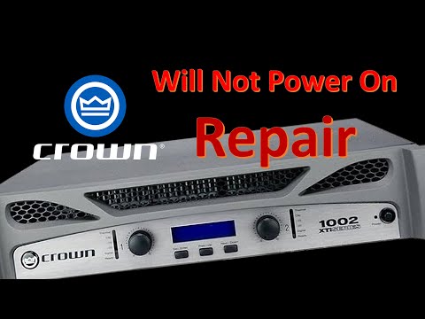 Crown XTi 2 Series 1002 XTi 1002 Power Amp Does Not Power On