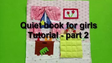 How to make quiet book 02/tutorial activity book, felt book, busy book