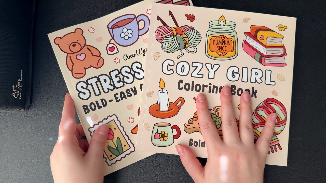 ASMR Let's Color Together (space & fall edition) 🚀🍁