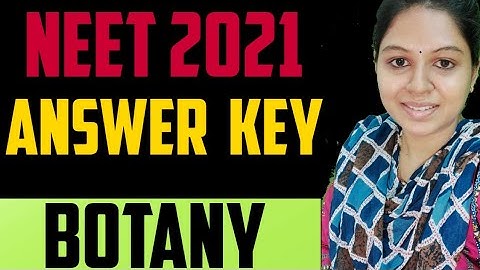 NEET 2021 BOTANY PAPER ANSWER KEY ANALYSIS - TAMIL