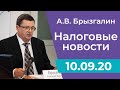 Налоговые новости от Аркадия Брызгалина 10 сентября 2020 г