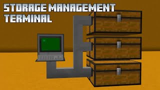 Storage Management Terminal \ Add-On \ Minecraft 1.21.20+