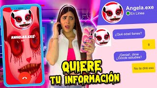 DESCARGUÉ la APLICACIÓN de Videollamada con Talking Angela y RASTREÓ mi UBICACIÓN💀😰 | Ani Cat😻 screenshot 1