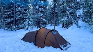 Yoğun Kar Yağışında Sıcak Çadır Kampı
