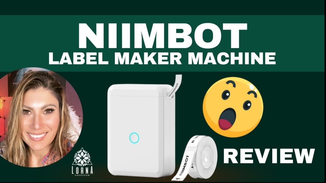 NIIMBOT Label Maker Machine with Tape, D110 Small Thermal Sticker Printer with 0.59''x1.18