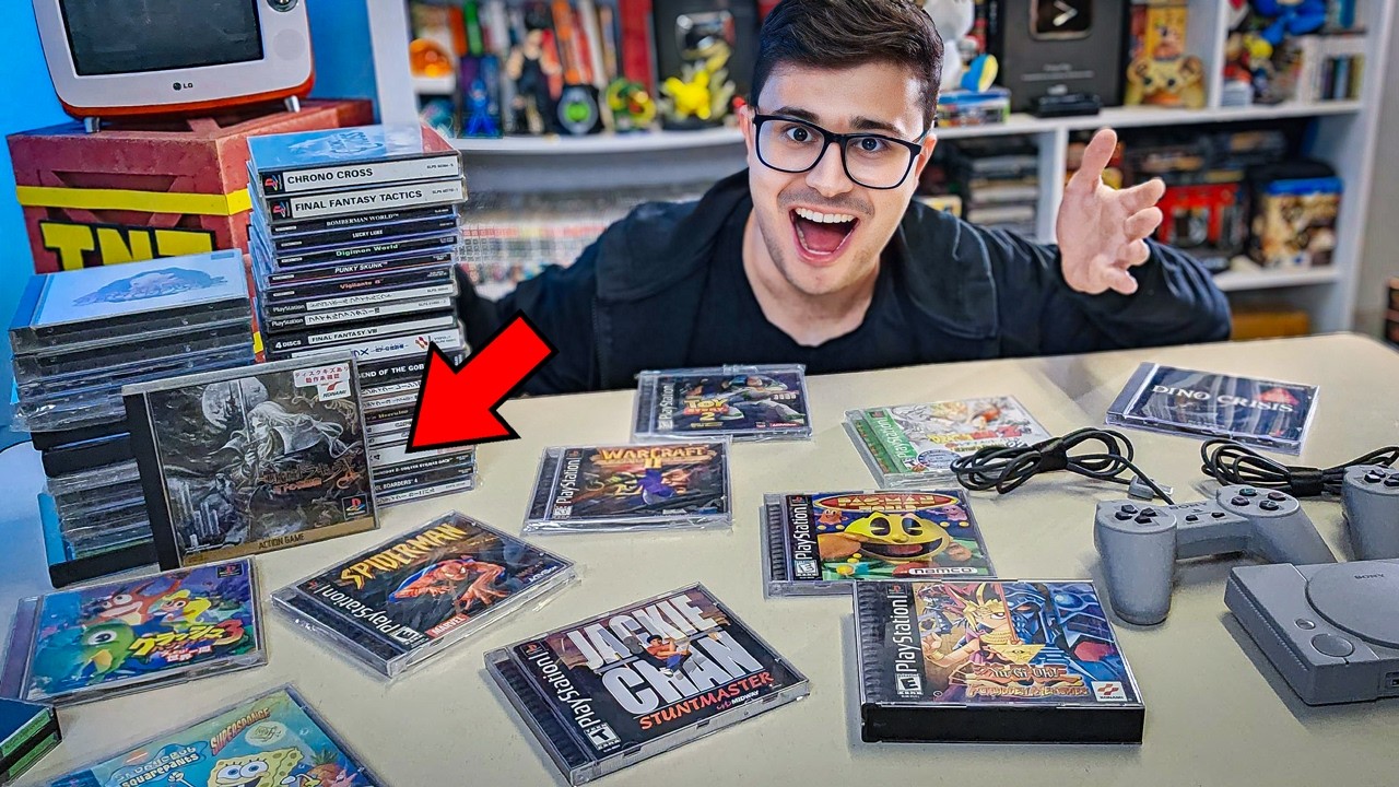 Minha COLEÇÃO de JOGOS ORIGINAIS do PS1