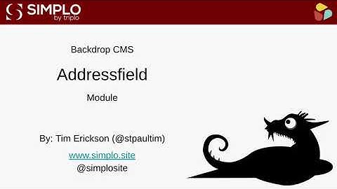 Backdrop CMS Modules: Address Field