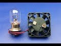 How to make free energy fan with  Light Bulb