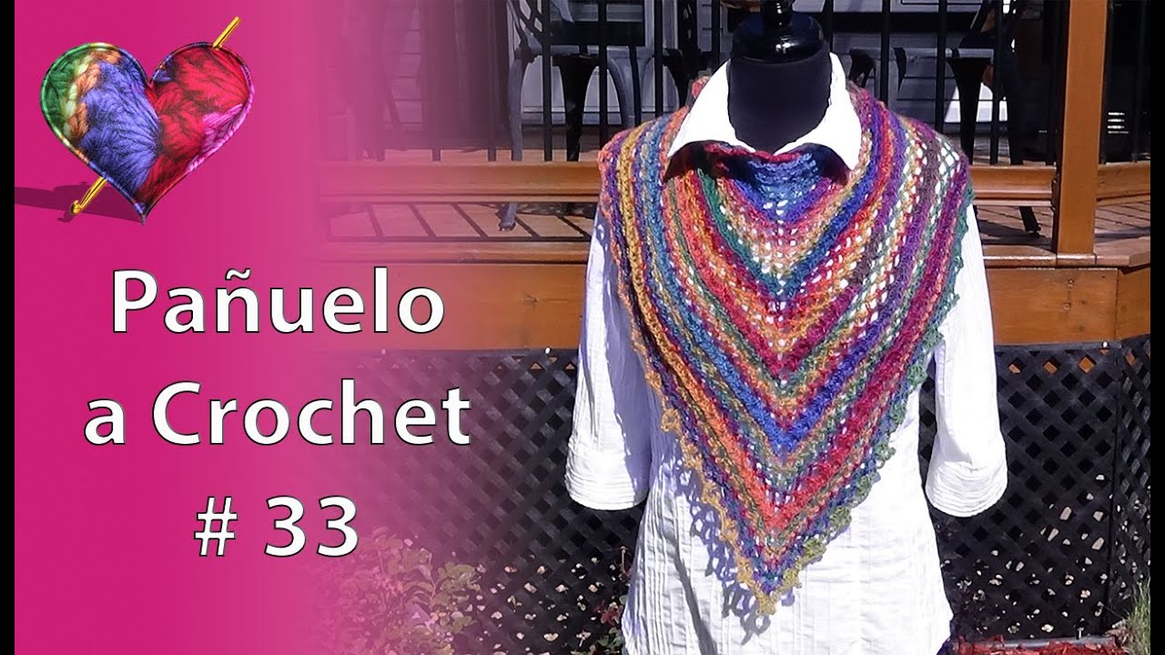 PAÑUELO a CROCHET # 33 con 100 gr. de Hilo