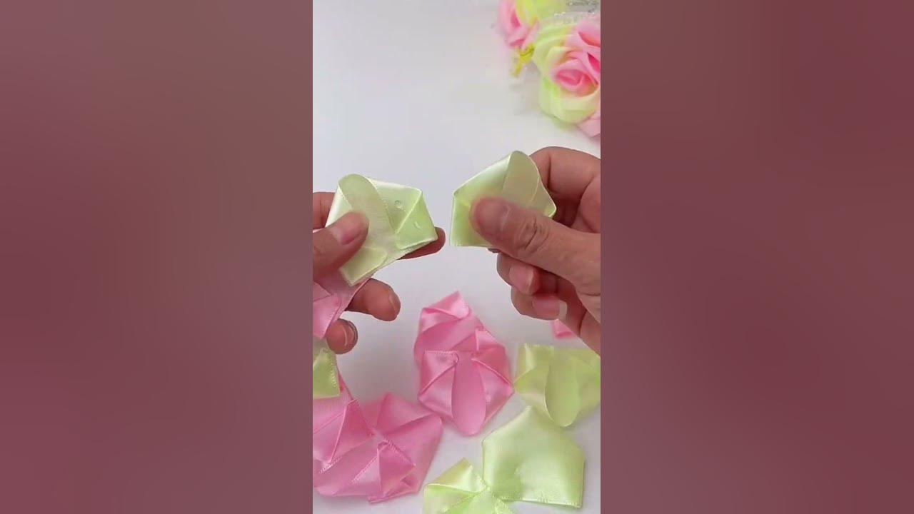 Handmade diy ribbon rose flowers gift #handmade #diy #flowers #rose #tutorial #handmadegifts #ribbon Handmade diy ribbon rose flowers gift #handmade #diy #flowers #rose #tutorial #handmadegifts #ribbon