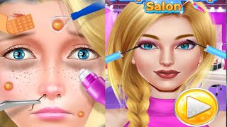 High school salon beauti skin game makeup android Gameplay #fashionshowgame #dressup #makup #salon screenshot 4