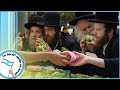 Un Mercado Ortodoxo antes de la Festividad Judía
