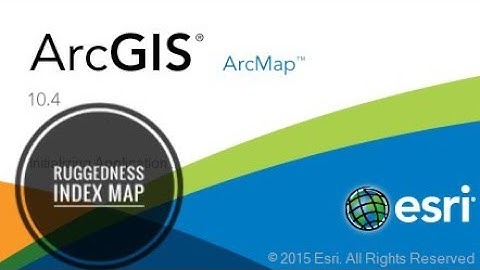 Ruggedness index map in Arc gis