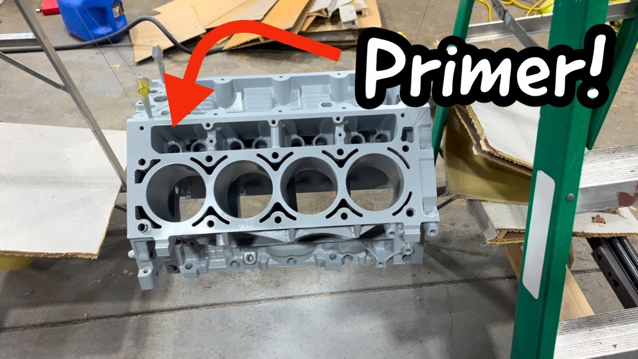 Engine Block Table Part 3 Painting Everything - YouTube