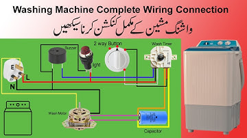 Washing Machine 6 Wire Timer Connection And Copmlete Washing Machine Wiring Diagram