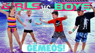 Desafio no parque aquático 🌊 Irmão VS Irmã! | Vídeo para crianças