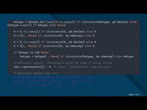 How to Vectorize Option Payoff Calculations Using NumPy and Pandas