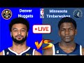 Minnesota Timberwolves at Denver Nuggets NBA Live Play by Play Scoreboard / Interga