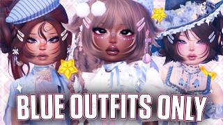 ONLY Wearing *BLUE* Outfits In Dress To Impress!! (Roblox)