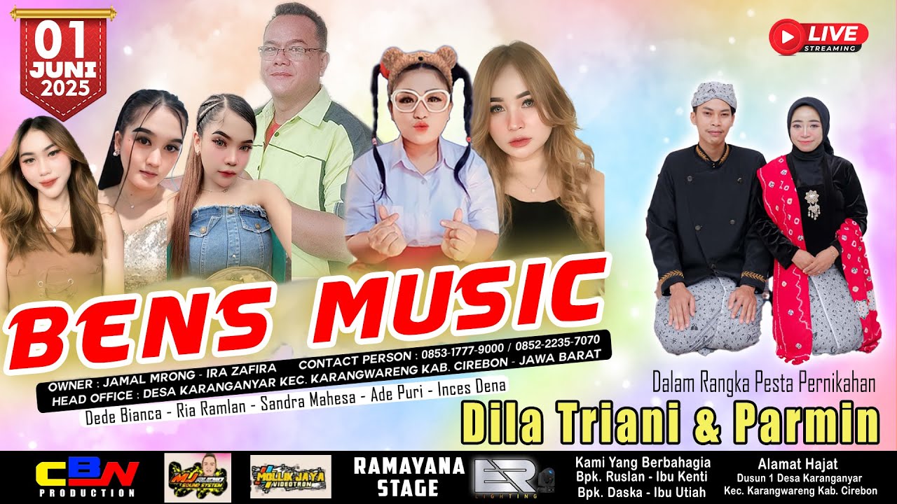 STREAMING BENS MUSIC BAG. MALAM - 01 JUNI 2025