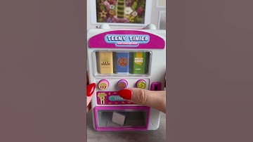 Cute mini vending machine ASMR #shorts #asmr #relax #satisfying #toyreview #mini #toys #tinytoys