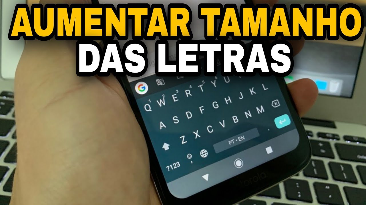 COMO AUMENTAR AS LETRAS DO CELULAR - YouTube