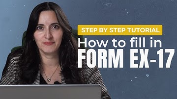 HOW TO FILL IN FORM EX-17 (NIE) ✅ STEP-BY-STEP TUTORIAL (ONLINE)