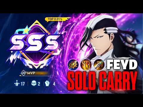 SSS! INSANE 17 KILLS FEYD SOLO CARRY IN HIGH ELO | TOP 1 GLOBAL FEYD BUILD | HOK