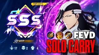 SSS! INSANE 17 KILLS FEYD SOLO CARRY IN HIGH ELO | TOP 1 GLOBAL FEYD BUILD | HOK
