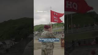 US Army's moving change of command ceremony at Omaha Beach