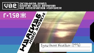 VHS: Eyewitness Weather (1996)