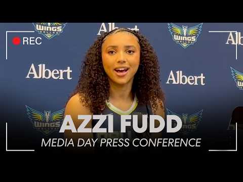 Dallas Wings star Azzi Fudd Media Day press conference
