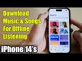 iPhone 14's/14 Pro Max: How to Download Music & Songs For Offline Listening In Apple Music image