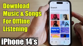 iPhone 14's/14 Pro Max: How to Download Music & Songs For Offline Listening In Apple Music screenshot 5