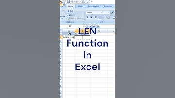 LEN Function In Excel 😅😂😇🤣 #excelformula #excel