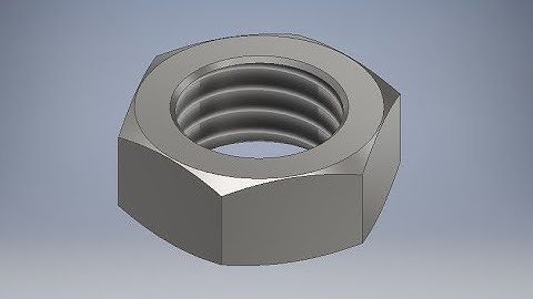 tutorial Autodesk Inventor 2018 tuerca #2