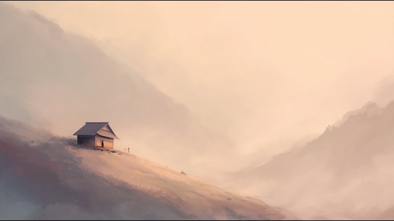 Soft Morning Calm at the Mountain Hut • Deep Ambient Meditation • 1 Hour