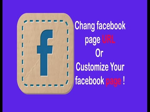 How do i change my facebook business page url