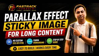 Celebrity Systeme.io Tutorials | Parallax sticky image hack | No Custom CSS or HTML code needed | With Canva Profile