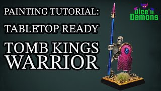 How to paint a Tomb Kings Warrior for Warhammer: The old World from Games Workshop!