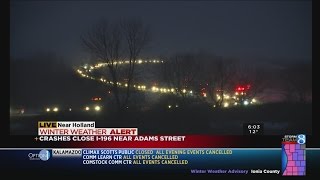 Crashes on snowy I-94, I-196 lead to closures News