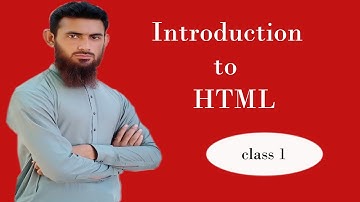 Introduction to HTML Class 1 in Pashto