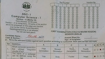 Computer Science Class 9th Sendup paper 2025 #aps#computerscience#fbise#firstterm