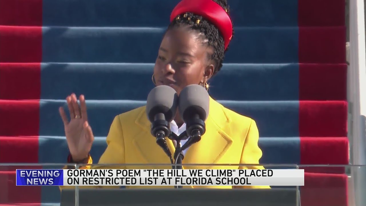 Amanda Gorman says her inaugural poem has been banned by school
