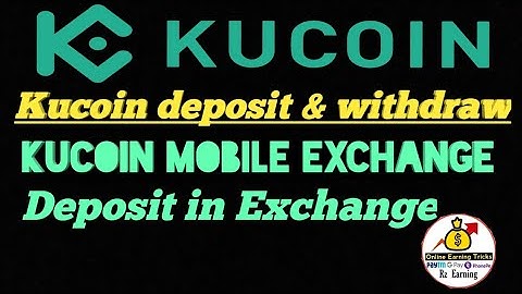 #KuCoin #Cryptocurrency How to DEPOSIT or WITHDRAW on KuCoin Mobile App | Crypto Exchange Tutorial