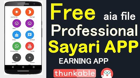 High-Quality Free Shayari Aia file  ||  Aia file free in kodular Thunkable \\ appybuilder