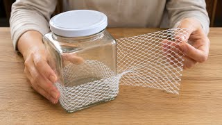The Incredible Transformation Of Glass Jar And Bottle Mesh!