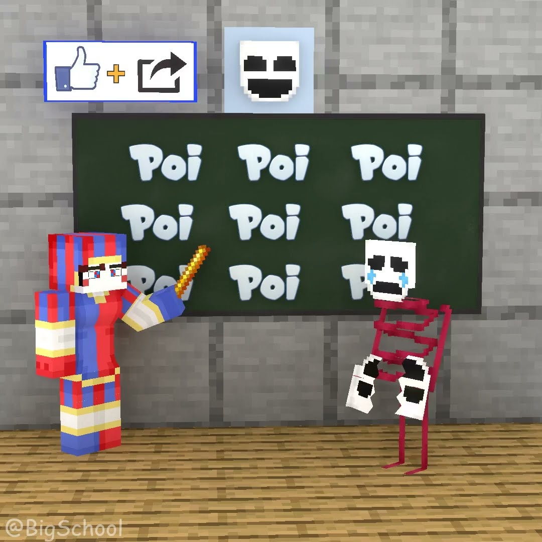 When Pomni teaches Gangle to sing Poi-Poi-Poi ?