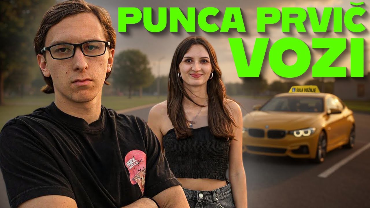 [259] PUNCO učim voziti avto! 🚗