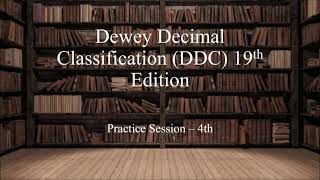 Dewey Decimal Classification (DDC), Practice Session - 4th (Table-1: Standard Subdivision)
